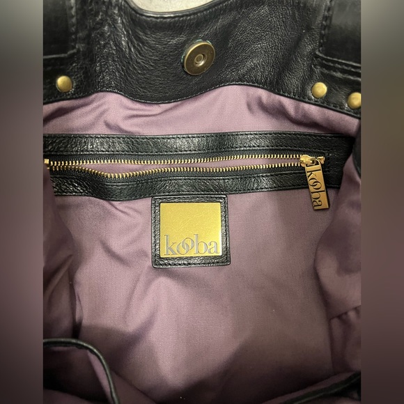 Kooba Large Black Leather Hobo Bag - Picture 8 of 15